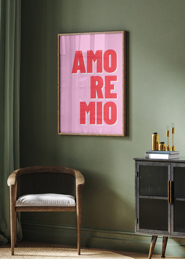 Pink Amore Mio | Poster - Room Interior 2