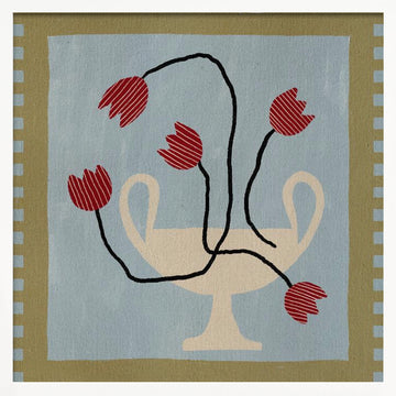 Out of Vase Blooms 6 | Poster - White Frame Interior