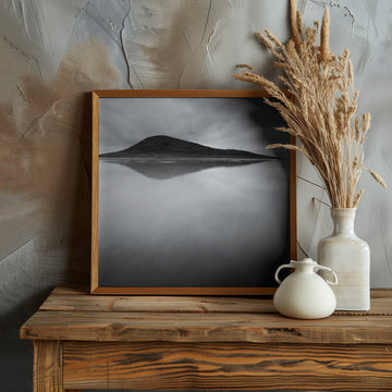 Moody Mountain Reflection | Poster - Room Interior 1