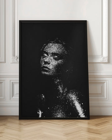 Glittering Woman Portrait | Poster - Room Interior 1