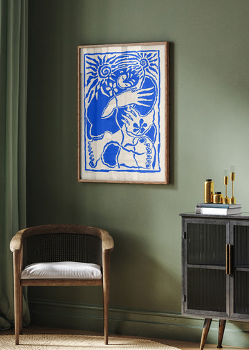 Protection (blue) | Poster - Room Interior 2