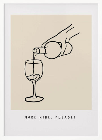 Pouring Bliss | Poster - White Frame Interior