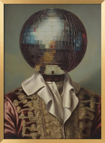 Baroque Disco Gentleman | Poster - Gold Frame Interior