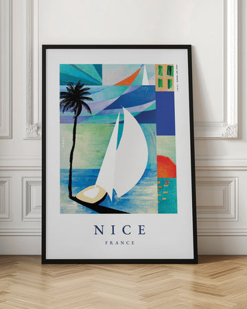 Summer Sailboat Beach | Poster - Room Interior 1