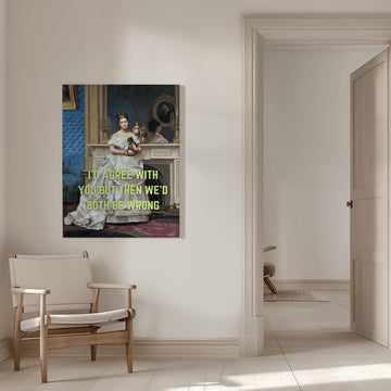 Elegant Woman Witty Quote | Canvas - Room Interior 1