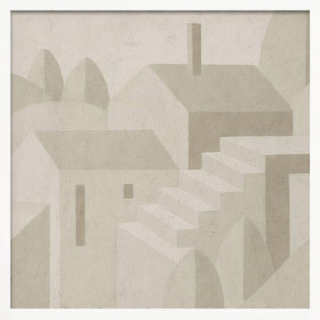 Subtle Town | Poster - White Frame Interior