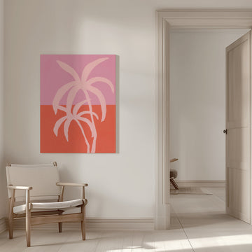 Pastel palms | Canvas - Room Interior 1