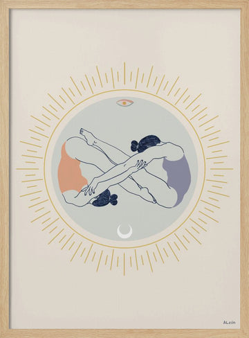 Soulful Infinity Connection | Poster - Wood Frame Interior
