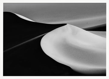 Desert Sand Waves | Poster - White Frame Interior