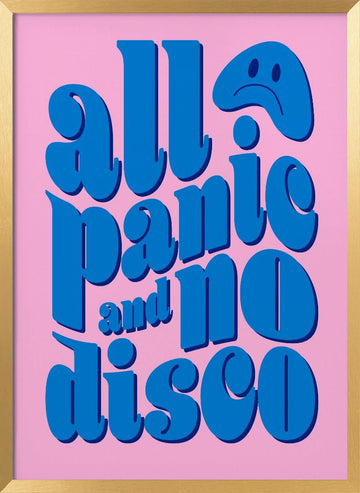 All Panic No Disco | Poster - Gold Frame Interior