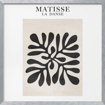 Flowing Silhouettes | Poster - Silver Frame Interior