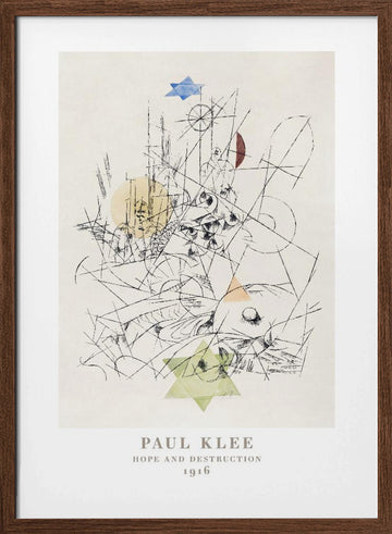 Hope and Destruction 1916 | Poster - Walnut Frame Interior