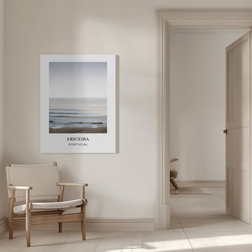 Ericeira waves Travel Poster | Canvas - Room Interior 1