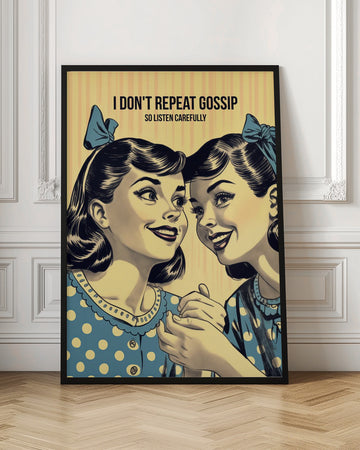 Retro Gossip Girls | Poster - Room Interior 1