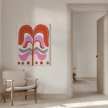 Abstract Floral Design | Canvas - Room Interior 1