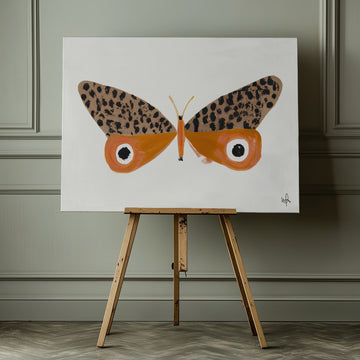 Orange Leopard Butterfly | Canvas - Room Interior 1