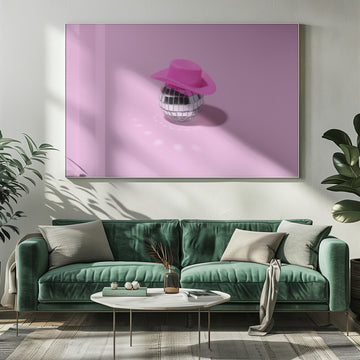 Pink Disco Hat | Poster - Room Interior 1