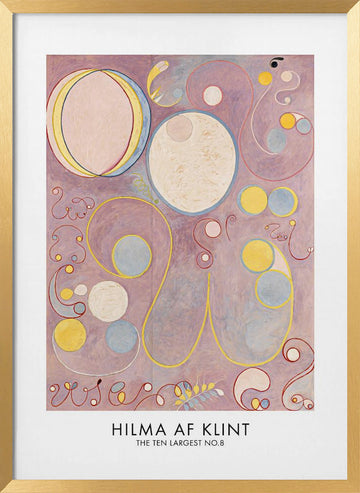 The Ten Largest No.8 Poster | Poster - Gold Frame Interior