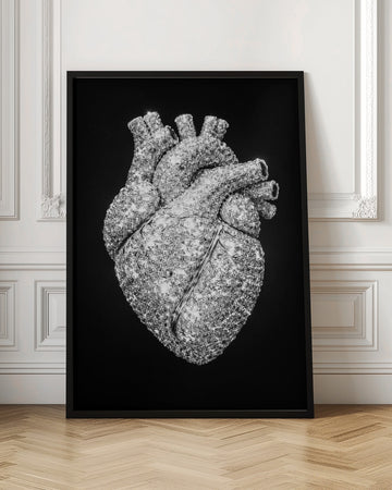 Sparkling Diamond Heart | Poster - Room Interior 1