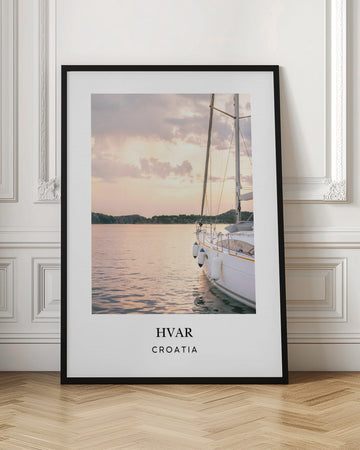 Hvar Croatia travel poster | Poster - Room Interior 1