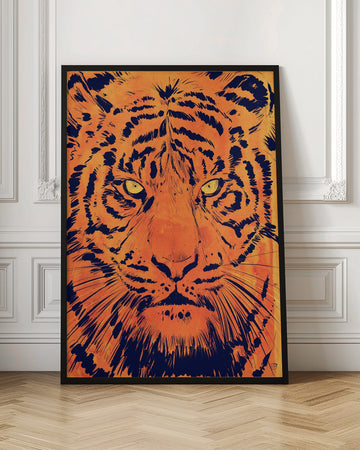 Intense Tiger Gaze | Poster - Room Interior 1