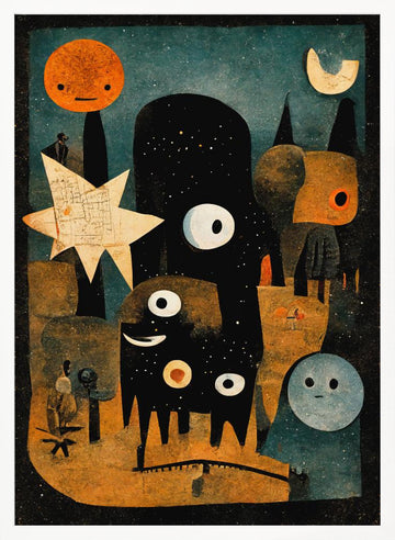 Celestial Creatures | Poster - White Frame Interior
