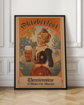 Oktoberfest Bavarian Woman | Poster - Room Interior 1