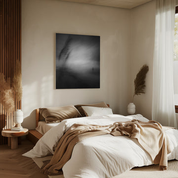 Lone Man Misty Horizon | Canvas - Room Interior 2