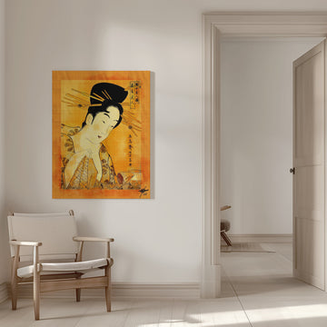 Ukiyo-e Woman Reading | Canvas - Canvas Interior