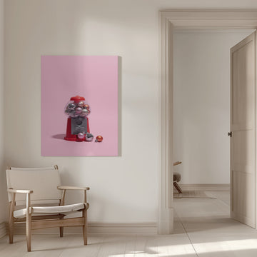 Pink Gumball Christmas Ornaments | Canvas - Room Interior 1