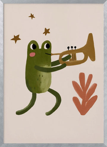Frogandtrumpet | Poster - Silver Frame Interior