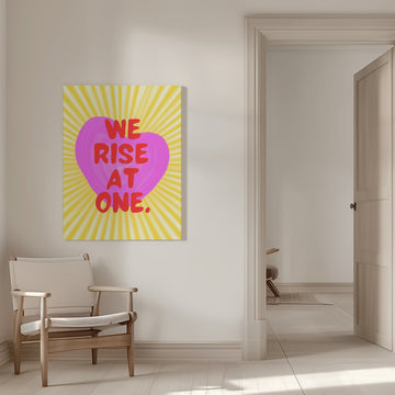 We Rise At One Heart | Canvas - Room Interior 1
