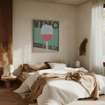 Vino Sicilia Glass | Canvas - Room Interior 2