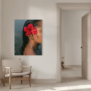 Hibiscus Serenity | Canvas - Room Interior 1