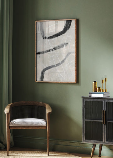 Dynamic Abstract Curves | Poster - Room Interior 2