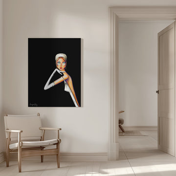 Elegant Fashion Portrait | Canvas - Room Interior 1