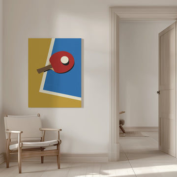 Table Tennis Team Red | Canvas - Room Interior 1