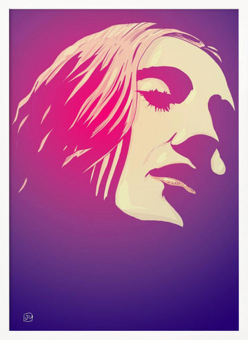 Emotional Pink Profile | Poster - White Frame Interior