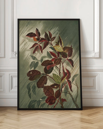 Autumn Leaves In the Rain | Poster - Room Interior 1