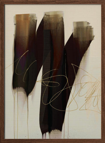 Pastlife | Poster - Walnut Frame Interior