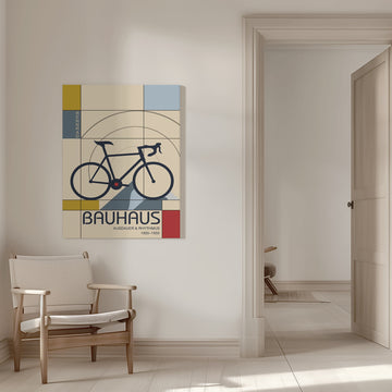Geometric Racing Bicycle | Canvas - Room Interior 1