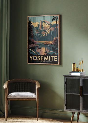 Yosemite Half Dome Vista | Poster - Room Interior 2