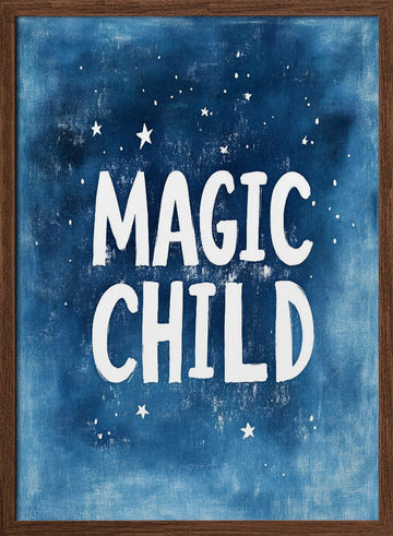 Starlit Dreams | Poster - Walnut Frame Interior
