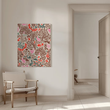 Whimsical Woodland Pattern | Canvas - Room Interior 1