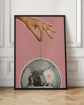 Retro Disco Hand | Poster - Room Interior 1