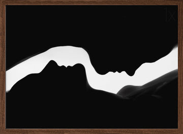 Loving Connection | Poster - Walnut Frame Interior