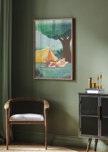 Cozy Forest Picnic | Poster - Room Interior 2