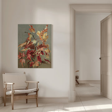 Autumn Leaves, No. 2 (maple) By Ellen Thayer Fisher | Canvas - Room Interior 1