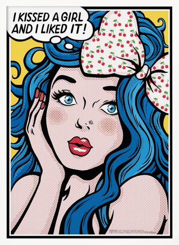 Pop Art Confession | Poster - White Frame Interior