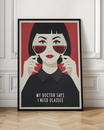 My Doctor Says Glasses | Poster - Room Interior 1